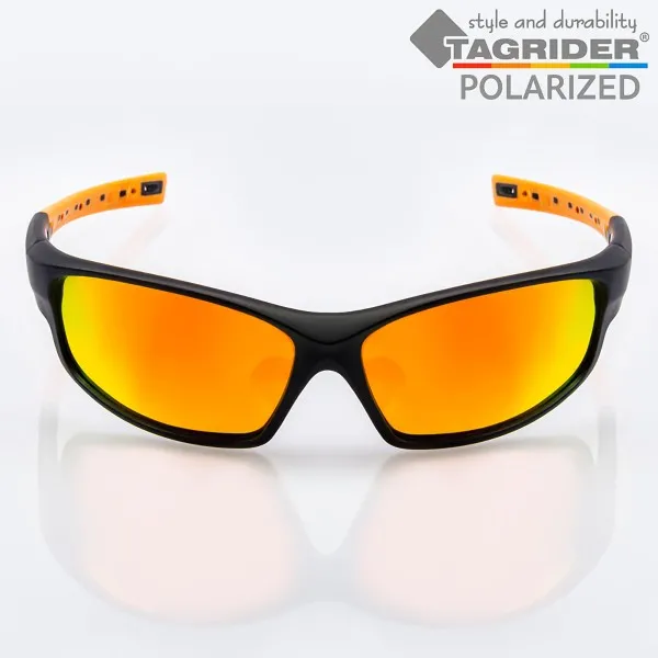 Поляризирани очила TAGRIDER N25 - Оранжеви огледални лещи, UV400 — снимка 2