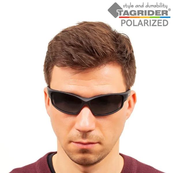 Поляризирани очила за риболов TAGRIDER N25 - Сиви лещи, UV400 — снимка 9