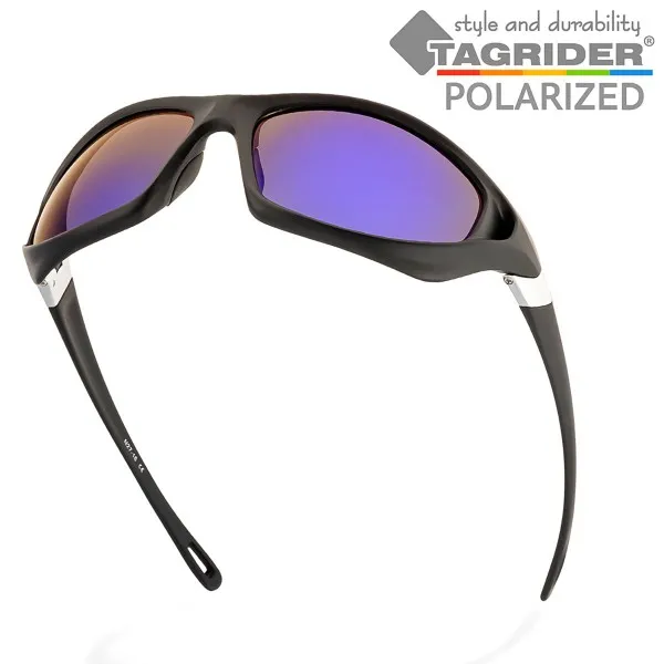 Поляризирани очила TAGRIDER N27 - Сини огледални лещи, UV400 — снимка 6