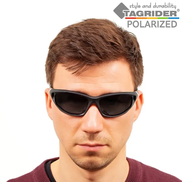 Поляризирани очила за риболов TAGRIDER N27 - Сиви лещи, UV400 — снимка 9