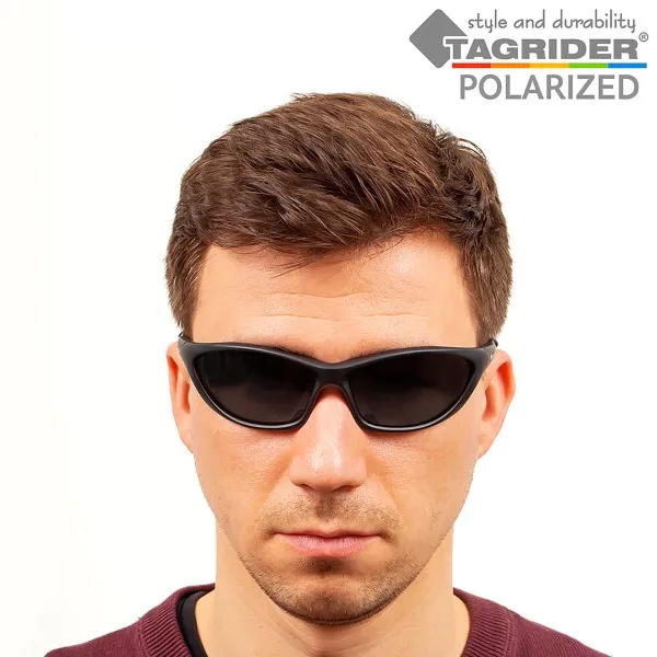 Поляризирани очила за риболов TAGRIDER N28 - Сиви лещи, UV400 — снимка 9