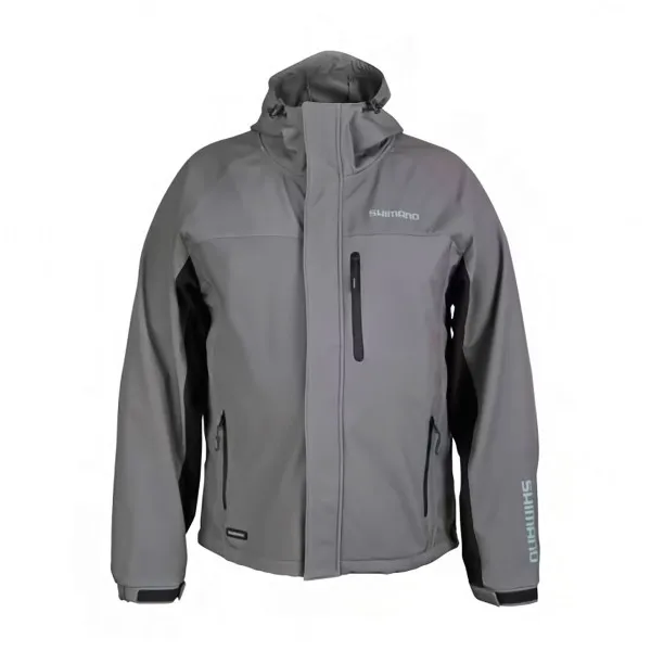 Риболовно яке Shimano Soft Shell Jacket, Grey — снимка 1