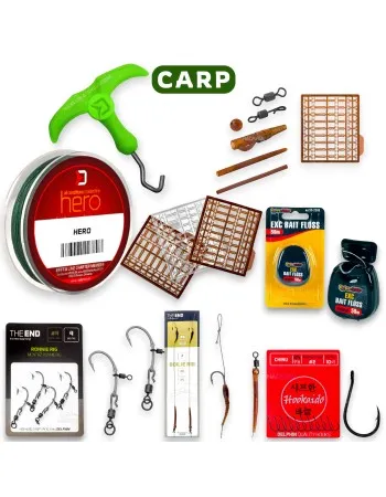 Готови монтажи и аксесоари за шаран The End Full Carp Set