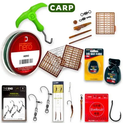 Готови монтажи и аксесоари за шаран The End Full Carp Set