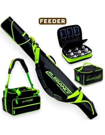 Калъф, сак и две чанти за метод фидер Formax Elegance Green-Black CMB