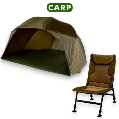 Шаранджийски къмпинг сет, стол и броли JRC Defender