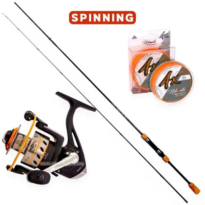Спининг комплект за Костур и Щука Mikado Predator Spin Combo 2.40 м, 5-25 г, 3006FD