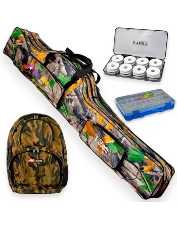 Риболовна екипировка, калъф, раница, кутия и класьор Camo Combo