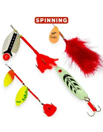 Комплект от 4 блесни за трофейни щуки Personal Best Pike Spinners & Spoons 2