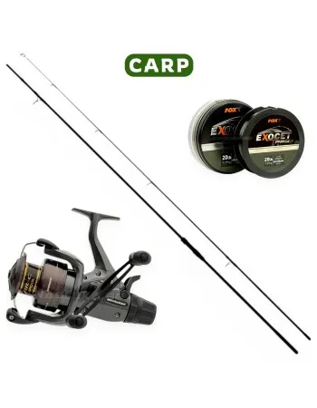 Шаранджийски премиум сет Shimano-Fox Carp 3.66 м, 3.5+lb/DL6000RB