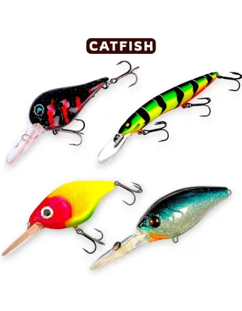 Сет дълбокогазещи воблери за сом Target Catfish Wobblers 1
