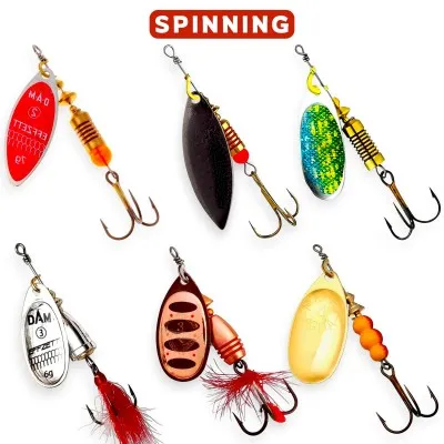 Комплект универсални въртящи блесни за щука Target Pike Spinners, 6 бр.