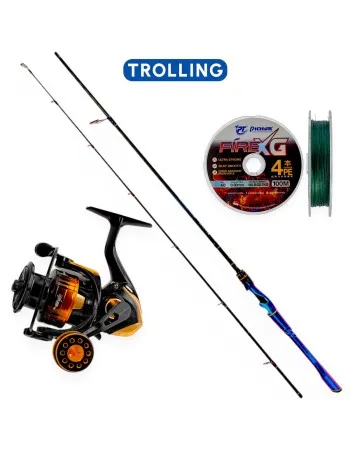Тролинг комплект Pioneer Trolling Master Set 1.83 м, 8-17 lb/BG5000-XG