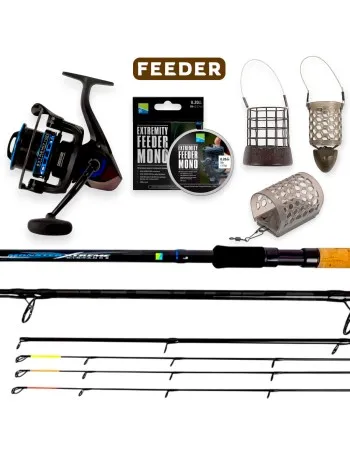 Фидер комплект за големи дистанции Preston Heavy Distance Feeder CMB 3.80 м, 150 г, 620