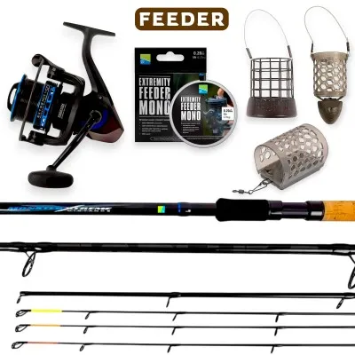 Фидер комплект за големи дистанции Preston Heavy Distance Feeder CMB 3.80 м, 150 г, 620