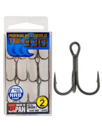 Тройни куки Hayabusa Premium Treble TBL 930, 6 бр., цвят NRB