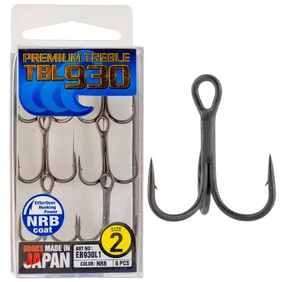 Тройни куки Hayabusa Premium Treble TBL 930, 6 бр., цвят NRB