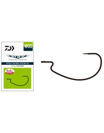 Офсетни куки Daiwa Steez Worm SS, WOS
