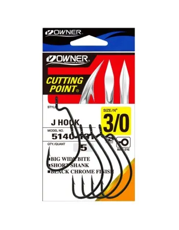 Офсетни куки Owner J-Hook, 5140, 6 бр.