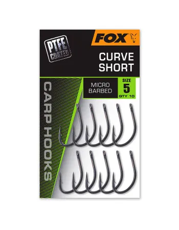 Куки за шаран Fox Carp Hooks - Curve Short, PTFE, 10 бр.