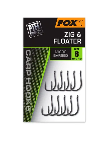 Куки за шаран Fox Carp Hooks - Zig & Floater, PTFE, 10 бр.