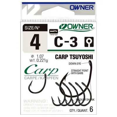 Куки Owner C-3 Carp Tsuyoshi