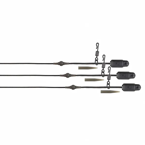 Готови шаранджийски монтажи Fox Edges Naturals Leadcore Heli-Clip Rigs, 50 lb, 3 бр. — снимка 2