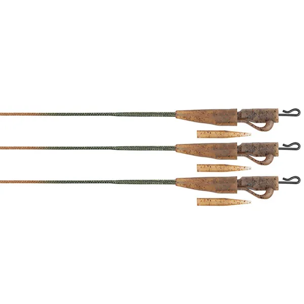 Шаранджийски монтажи Fox Edges Camo Leadcore Lead Clip Leaders, 3 бр. — снимка 2