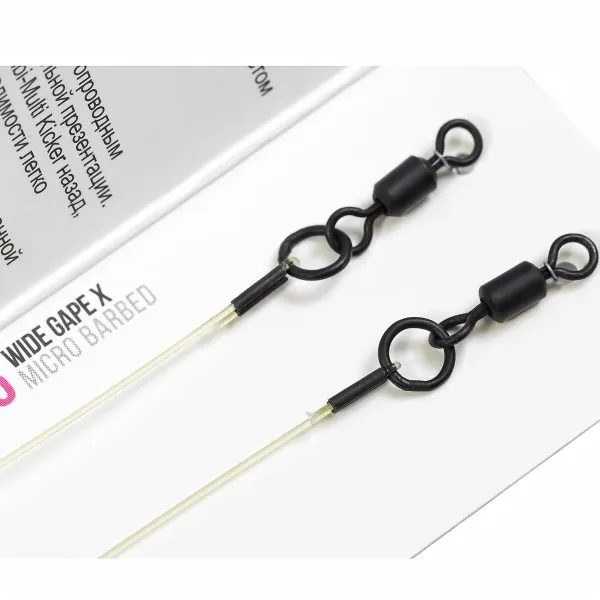 Монтажи за шаран Korda Combi Multi Rig Wide Gape Barbless, 25 lb, 2 бр. — снимка 3
