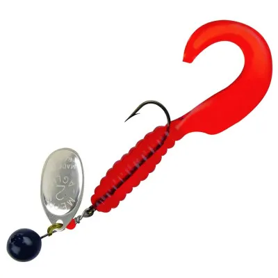 Блесна със силиконов туистер Mepps Aglia SpinFlex Red