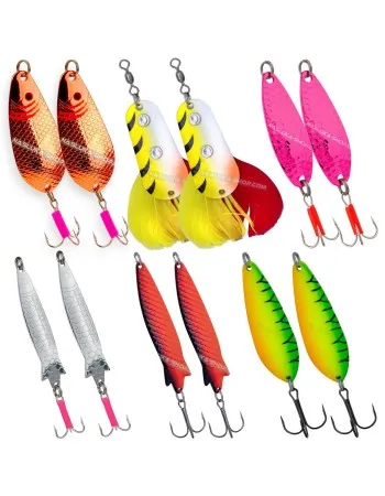 Сет от 12 клатушки за щука Target Pike Spoons 1