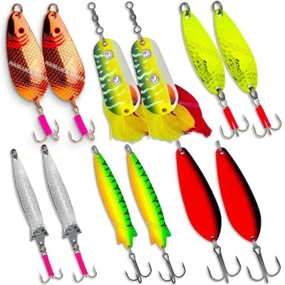 Сет от 12 клатушки за щука Target Pike Spoons 2