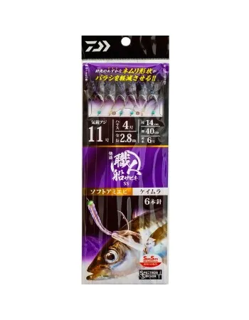 Морско чепаре Daiwa Syokunin Sabiki SS Soft Ami Ebi, 2.80 м