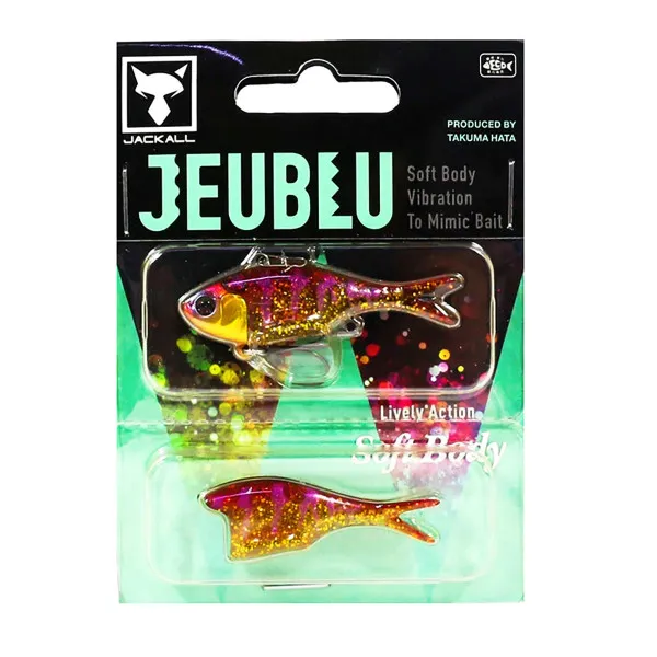 Силиконова вайб примамка Jackall Jeublu 52 мм, 6.4 г, Pink Akakin Gill — снимка 2