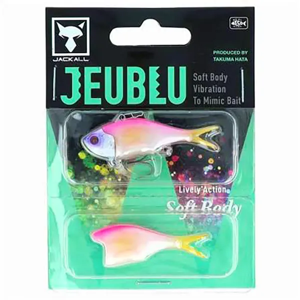 Силиконова вайб примамка Jackall Jeublu 52 мм, 6.4 г, Pink Back Pearl — снимка 2