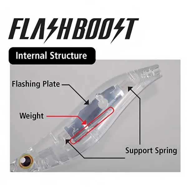 Калмарка Shimano Clinch Flash Boost QE-X35UE, 19 г, цвят Prawn B — снимка 3