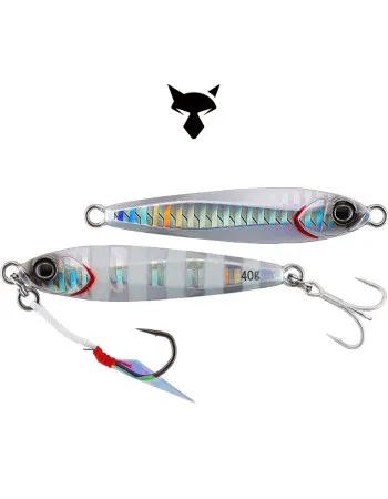 Морски джиг Jackall Big Backer Jig, 42 мм, 10 г, цвят Glow Stripe / Border HL