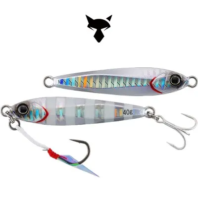 Морски джиг Jackall Big Backer Jig, 42 мм, 10 г, цвят Glow Stripe / Border HL