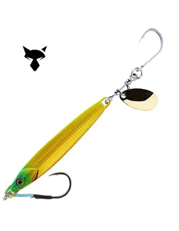 Морски джиг Jackall Big Backer RushBlade, 40 г, цвят Surf Chartreuse Gold