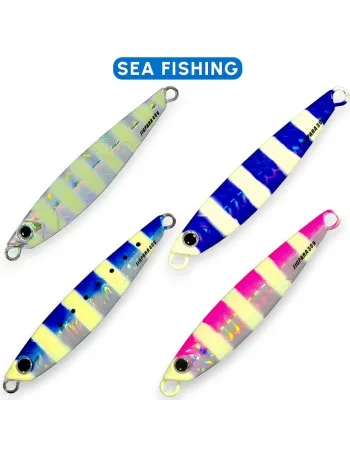 Комплект от 4 морски джига Major Craft Jigpara, Zebra 30