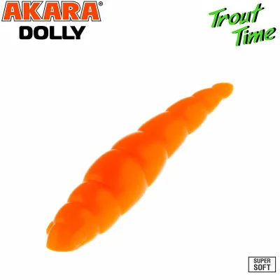 Силиконови примамки Akara Trout Time Dolly, 1.8", 45 мм, Cheese, цвят 100, 10 бр.