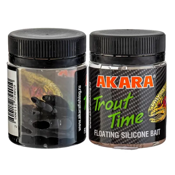 Силиконови примамки Akara Trout Time Dolly, 1.8", 45 мм, Cheese, цвят 422, 10 бр. — снимка 2
