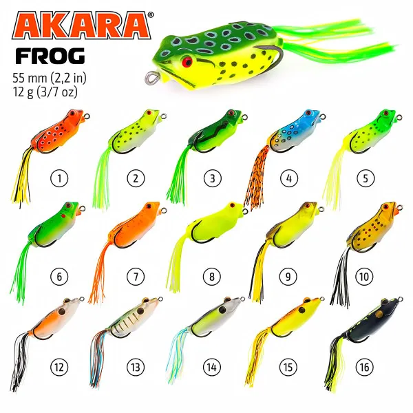Силиконова жаба Akara Frog 55 мм, 12 г, цвят 1 — снимка 2