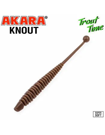 Силиконови примамки Akara Trout Time Knout, 2.5", 63 мм, Cheese, цвят 458, 10 бр.