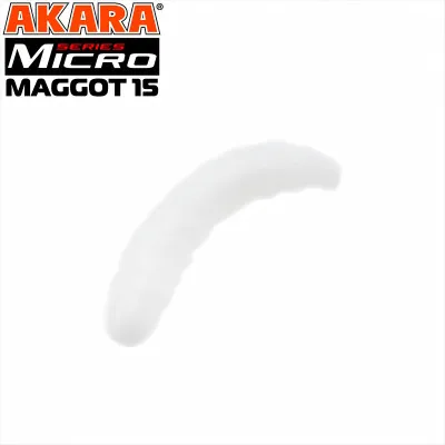Силиконови примамки Akara Soft Tail Micro Maggot 15 мм, цвят 02T, 40 бр.