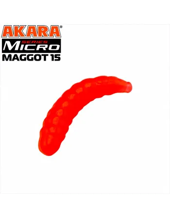 Силиконови примамки Akara Soft Tail Micro Maggot 15 мм, цвят 100, 40 бр.