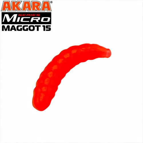 Силиконови примамки Akara Soft Tail Micro Maggot 15 мм, цвят 100, 40 бр.