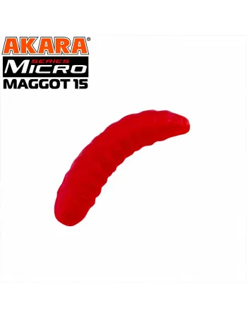 Силиконови примамки Akara Soft Tail Micro Maggot 15 мм, цвят 204, 40 бр.