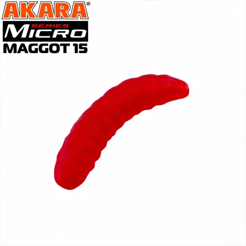 Силиконови примамки Akara Soft Tail Micro Maggot 15 мм, цвят 204, 40 бр.