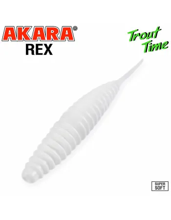 Силиконови примамки Akara Trout Time Rex, 2", 50 мм, Cheese, цвят 02T, 10 бр.